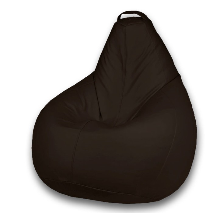 Кресло-мешок «Груша» Позитив Favorit, размер M, диаметр 70 см, высота 90 см, искусственная кожа, цвет коричневый - Фото 1