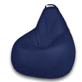 Кресло-мешок «Груша» Позитив Favorit, размер M, диаметр 70 см, высота 90 см, искусственная кожа, цвет синий