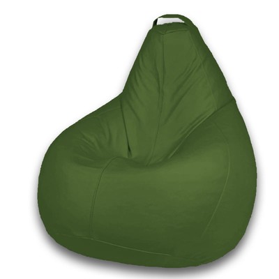 Кресло-мешок «Груша» Позитив Favorit, размер M, диаметр 70 см, высота 90 см, искусственная кожа, цвет зелёный