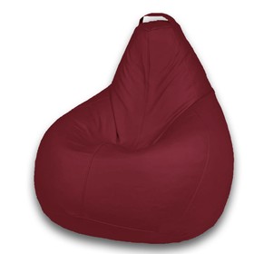 Кресло-мешок «Груша» Позитив Favorit, размер XXL, диаметр 105 см, высота 130 см, искусственная кожа, цвет красный