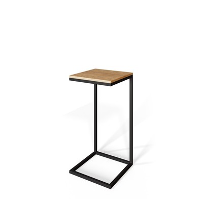 Стол приставной Simple Fir, 350х350х716, Черный муар