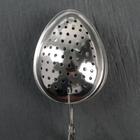 Ситечко для чая Доляна «Листик», 17 см, серебристое - Фото 2