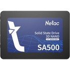 Накопитель SSD Netac NT01SA500-256-S3X SA500, 256 Гб, SATA III, 2.5" - фото 51470593