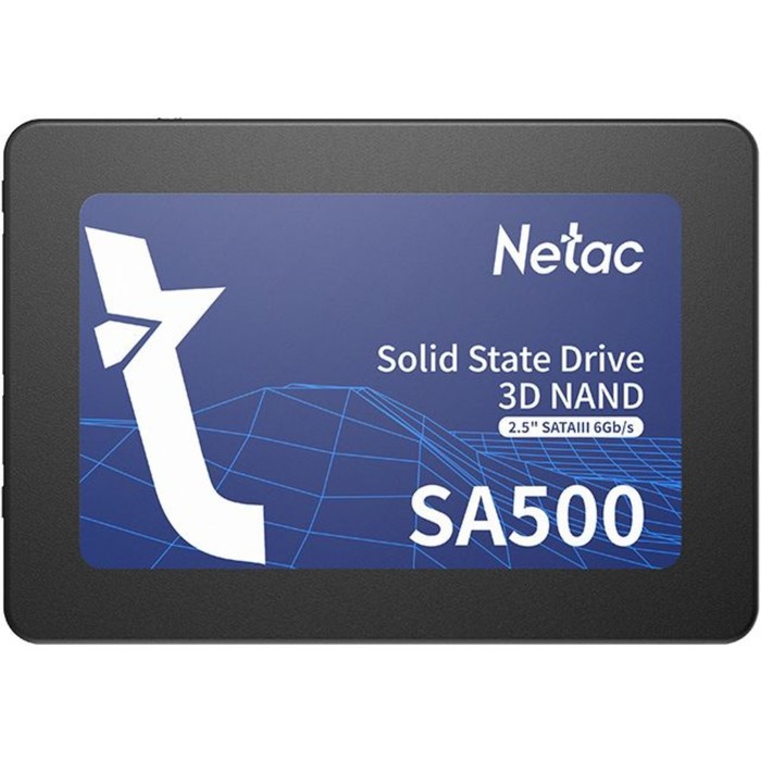 Накопитель SSD Netac NT01SA500-120-S3X SA500, 120 Гб, SATA III, 2.5" - Фото 1