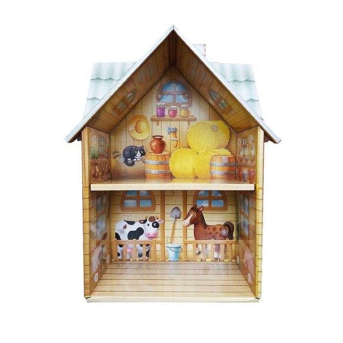 Домик кукольный Десятое Королевство Dream House «Ферма», двухэтажный, быстрая сборка - фото 1907556782