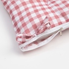 Сидушка на стул «Этель. Клетка», 40×40 см, розовая, 100% полиэстер - фото 42880847