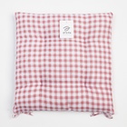 Сидушка на стул «Этель. Клетка», 40×40 см, розовая, 100% полиэстер - фото 42880848