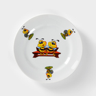 Тарелка фарфоровая «Пчёлы», d=17,5 см - фото 4365054