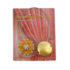 Подхват для штор "Пион" со стразами, цвет золотистый - Фото 2