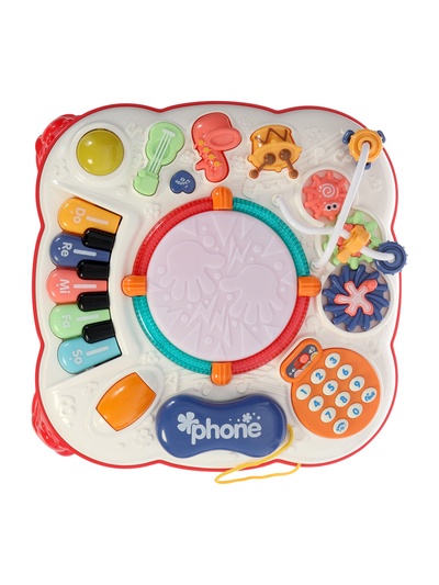 Развивающий столик, световые и звуковые эффекты, цвет красный