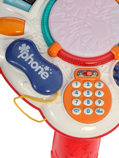 Развивающий столик, световые и звуковые эффекты, цвет красный