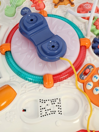 Развивающий столик, световые и звуковые эффекты, цвет красный