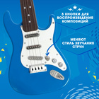 Игрушка музыкальная «Гитара рокер», звуковые эффекты, цвет синий - фото 3882617