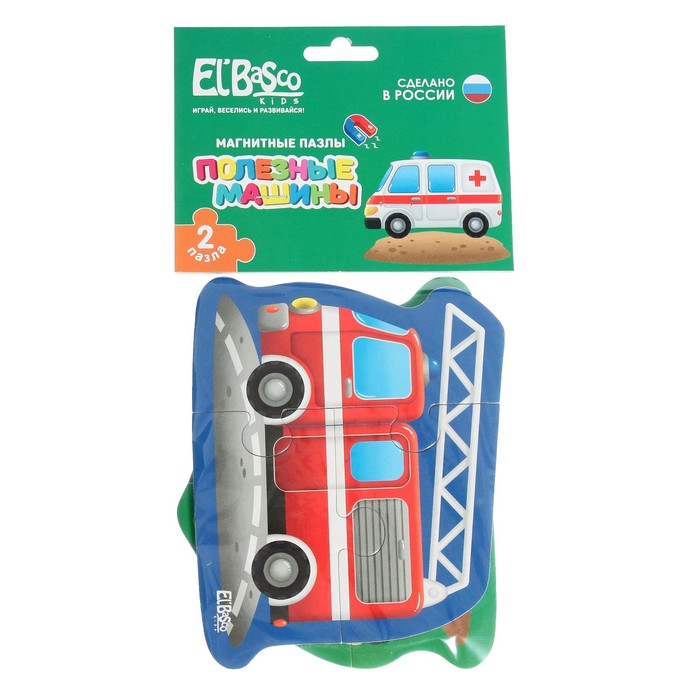 Магнитный пазл «Полезные машины» 57723