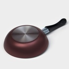 Сковорода Доляна Promo, d=16 см, пластиковая ручка, антипригарное покрытие, алюминий, бордовая - Фото 4