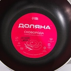 Сковорода Доляна Promo, d=16 см, пластиковая ручка, антипригарное покрытие, алюминий, бордовая - Фото 7