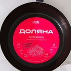 Сковорода Доляна Promo, d=24 см, пластиковая ручка, антипригарное покрытие, цвет бордовый - фото 4365076