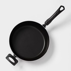 Сковорода Доляна Promo, d=26 см, пластиковая ручка, антипригарное покрытие, бордовый - Фото 2