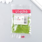 Бисер "Zlatka" 08/0, 3 мм, 10 г 0004 салатовый 9317213 - фото 14356517