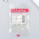 Бисер "Zlatka" 08/0, 3 мм, 10 г 0021 серебряный - фото 24740331