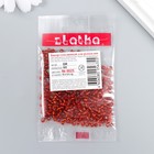 Бисер "Zlatka" 08/0, 3 мм, 10 г 0025 св.красный 9317225 - фото 16386017