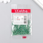 Бисер "Zlatka" 08/0, 3 мм, 10 г 0127 зеленый 9317259 - фото 10050994