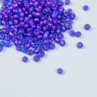 Бисер "Zlatka" 08/0, 3 мм, 10 г 0303 фиолетовый - фото 319111296