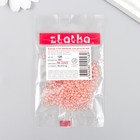 Бисер "Zlatka" 08/0, 3 мм, 10 г 2205 персиковый (комплект 9 шт) - фото 28479492