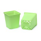 Горшок для рассады, 1 л, d = 11 см, h = 11, салатовый (комплект 9 шт) - фото 49546412