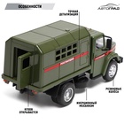 Грузовик металлический «ЗИЛ Росгвардия», инерция, масштаб 1:43, подвижные детали кузова - Фото 4