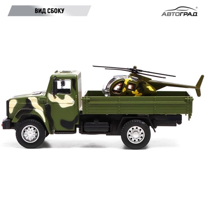 Грузовик металлический «ЗИЛ Армия», инерция, масштаб 1:43