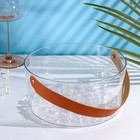 Ведёрко для льда Доляна, 2.6 л, 21×21×10 см, прозрачное - Фото 3