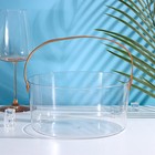 Ведёрко для льда Доляна, 2.6 л, 21×21×10 см, прозрачное - Фото 5