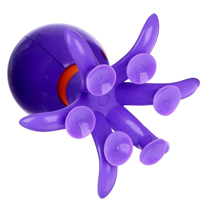 Развивающая игрушка «Осьминог» с присосками, цвета МИКС - фото 1900243269