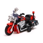 Мотоцикл инерционный «Полиция», цвета МИКС - фото 3440123