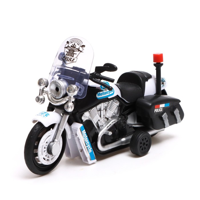 Мотоцикл инерционный «Полиция», цвета МИКС - фото 1876592971