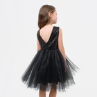 Платье для девочки с пайетками KAFTAN, размер 30 (98-104), цвет чёрный - Фото 4