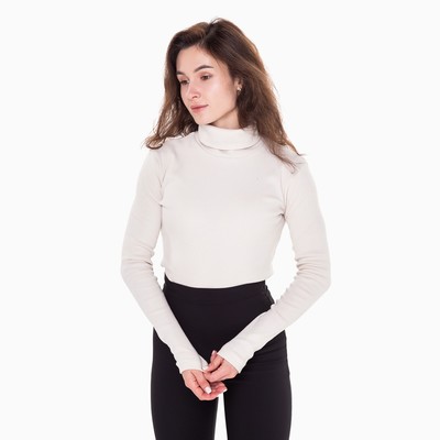 Водолазка женская, цвет кремовый, размер 46-48 (L)