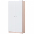 Шкаф прямой двухстворчатый Polini kids Simple, 898×516×1900 мм, цвет дуб пастельный-белый - Фото 1