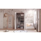 Шкаф двухсекционный Polini kids Simple, дуб пастельный-белый 9341407 - фото 319809580