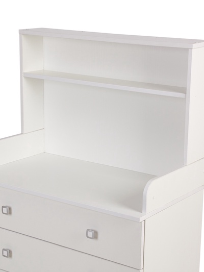 Комод со стеллажом Polini kids Simple 2580, 467х804х1367 мм, белый