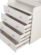 Комод со стеллажом Polini kids Simple 2580, 467×804×1367 мм, белый - Фото 5