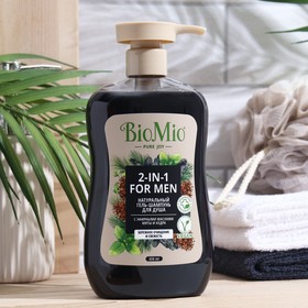 Гель-шампунь мужской для душа BioMio BIO SHOWER BODY&HAIR GEL Мята и кедр, 650 мл 9326916