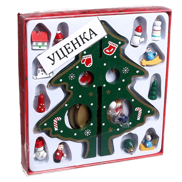 УЦЕНКА Сувенир новогодний «Ель на подставке», 20 см - Фото 1