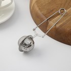 Ситечко для чая Доляна «Бергамот», 16.5 см, нержавеющая сталь, серебристое - Фото 1