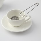 Ситечко для чая Доляна «Бергамот», 16.5 см, нержавеющая сталь, серебристое - Фото 3