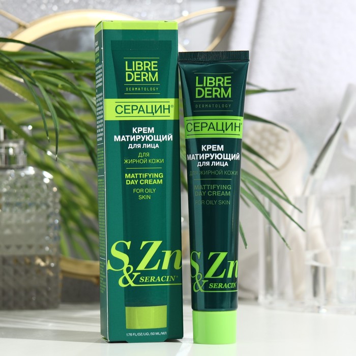 Крем LIBREDERM Серацин дневной, матирующий, 50 мл - Фото 1