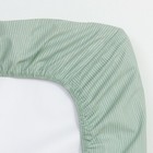 Простыня на резинке Этель , 160х200х25, цв.мятный, поплин - Фото 3