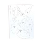 Полигональная фигура из бумаги «Кролик», 11 х 22 х 18 см - фото 6727717
