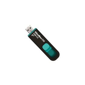 Флешка OltraMax 250, 8 Гб, USB2.0, чт до 15 Мб/с, зап до 8 Мб/с, бирюзовая 9308384